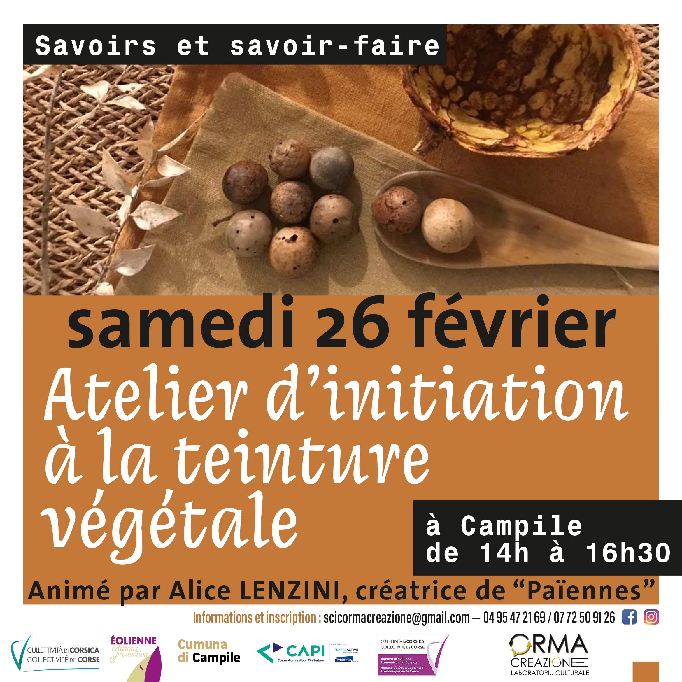 ATELIER DE PEINTURE VEGETALE