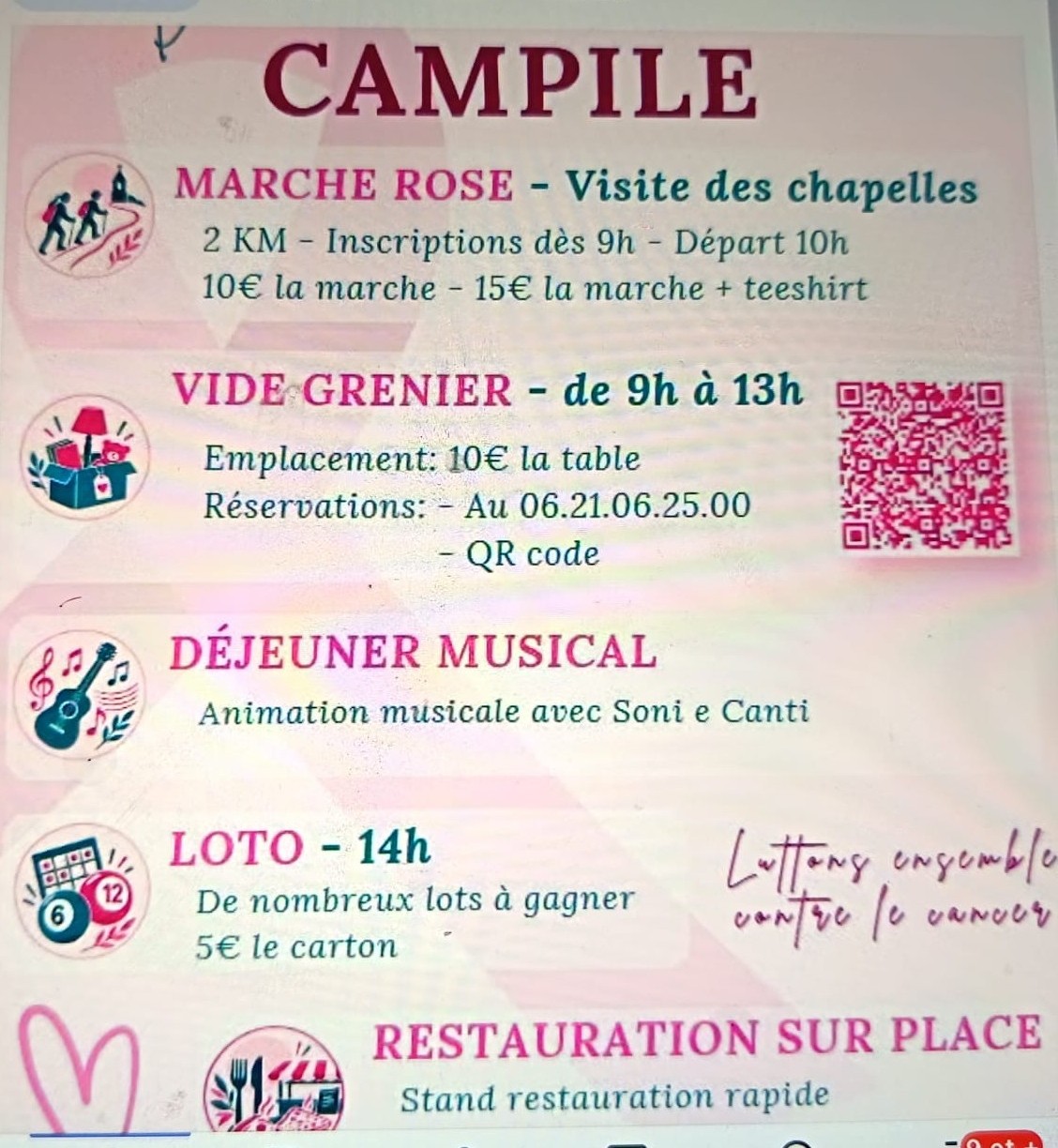 OCTOBRE ROSE A CAMPILE