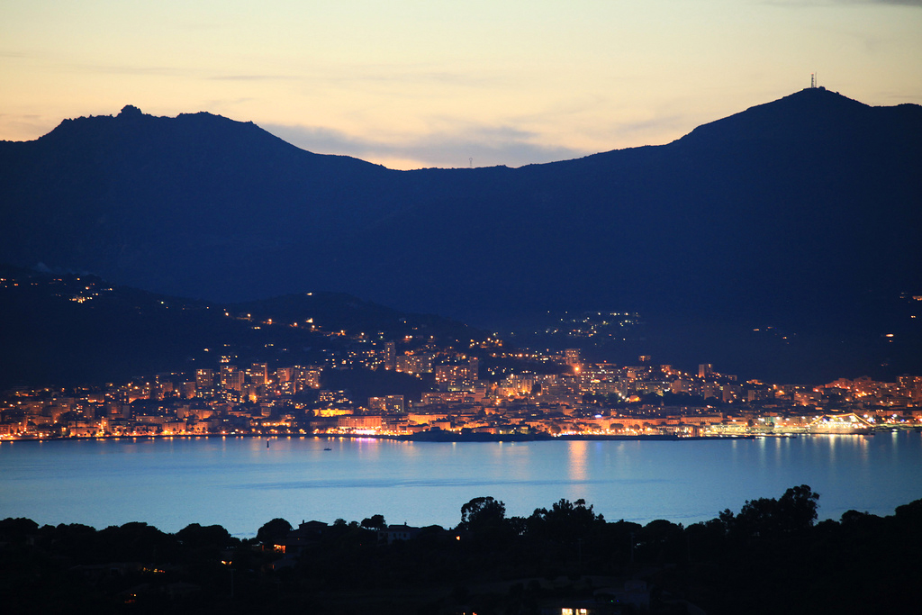 Aiacciu at dusk Aiacciu at dusk